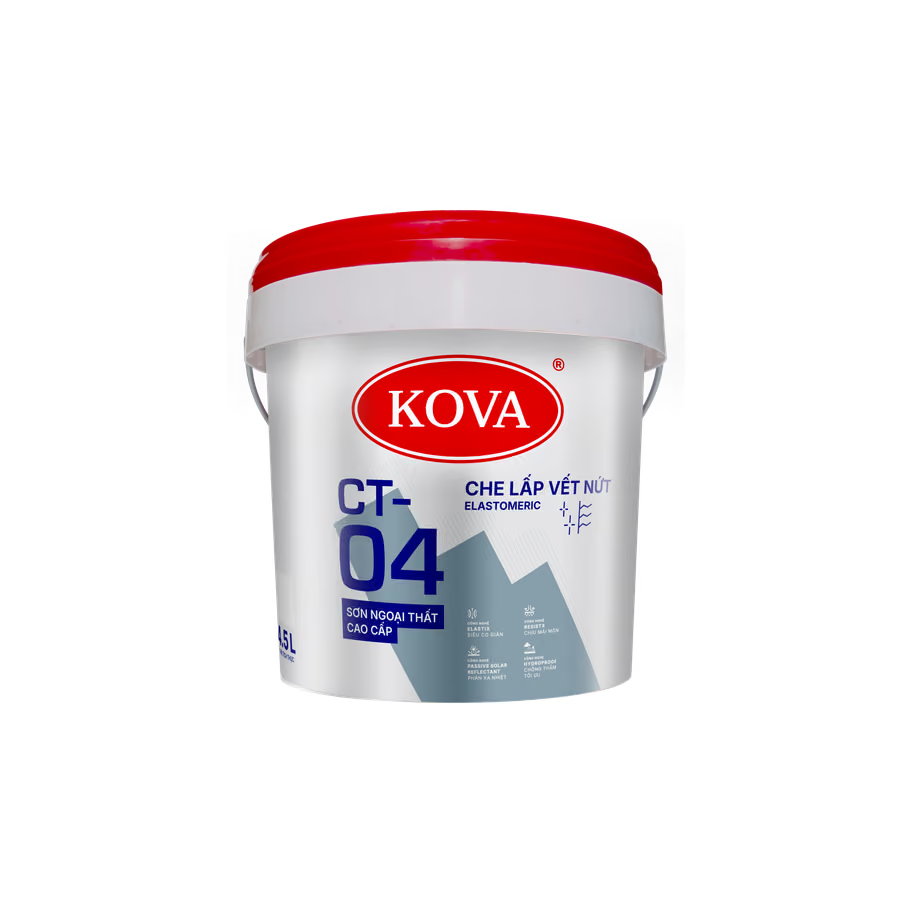 Sơn ngoại thất cao cấp KOVA CT-04 Che Lấp Vết Nứ