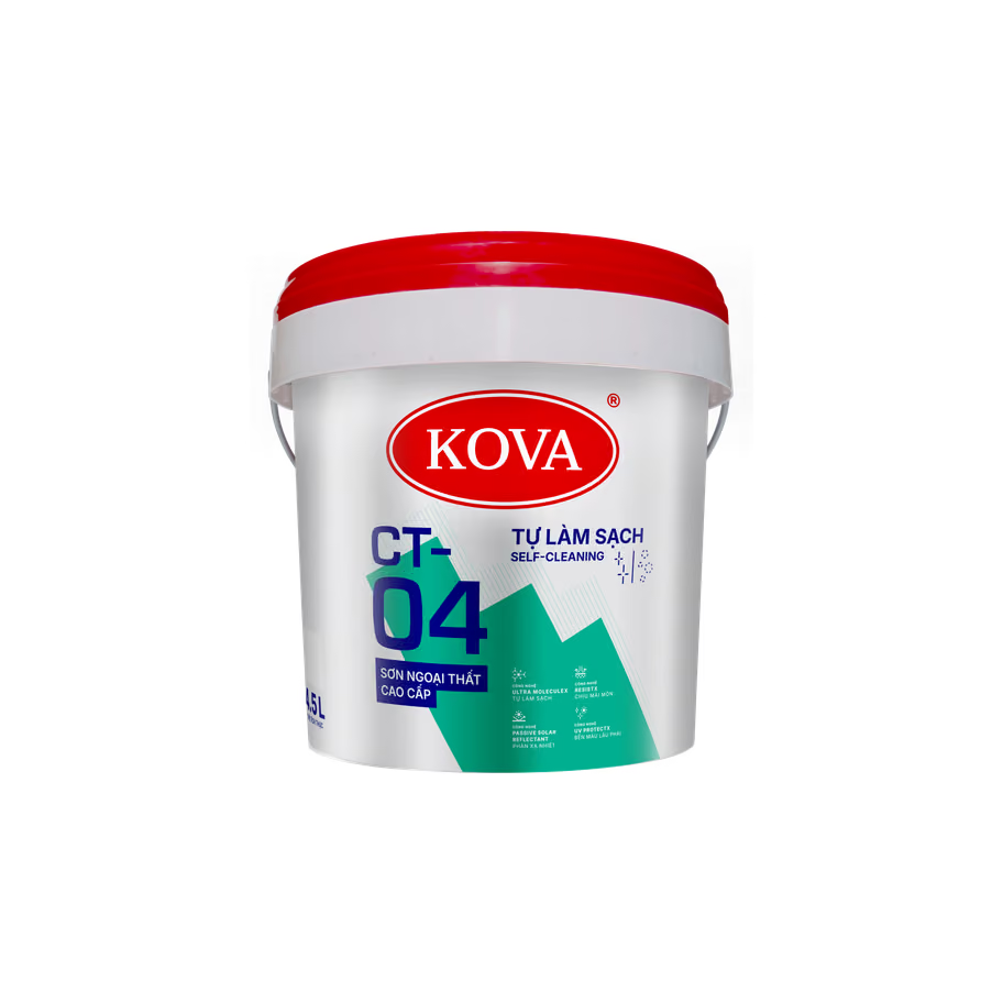 Sơn ngoại thất cao cấp KOVA CT-04 Tự Làm Sạch