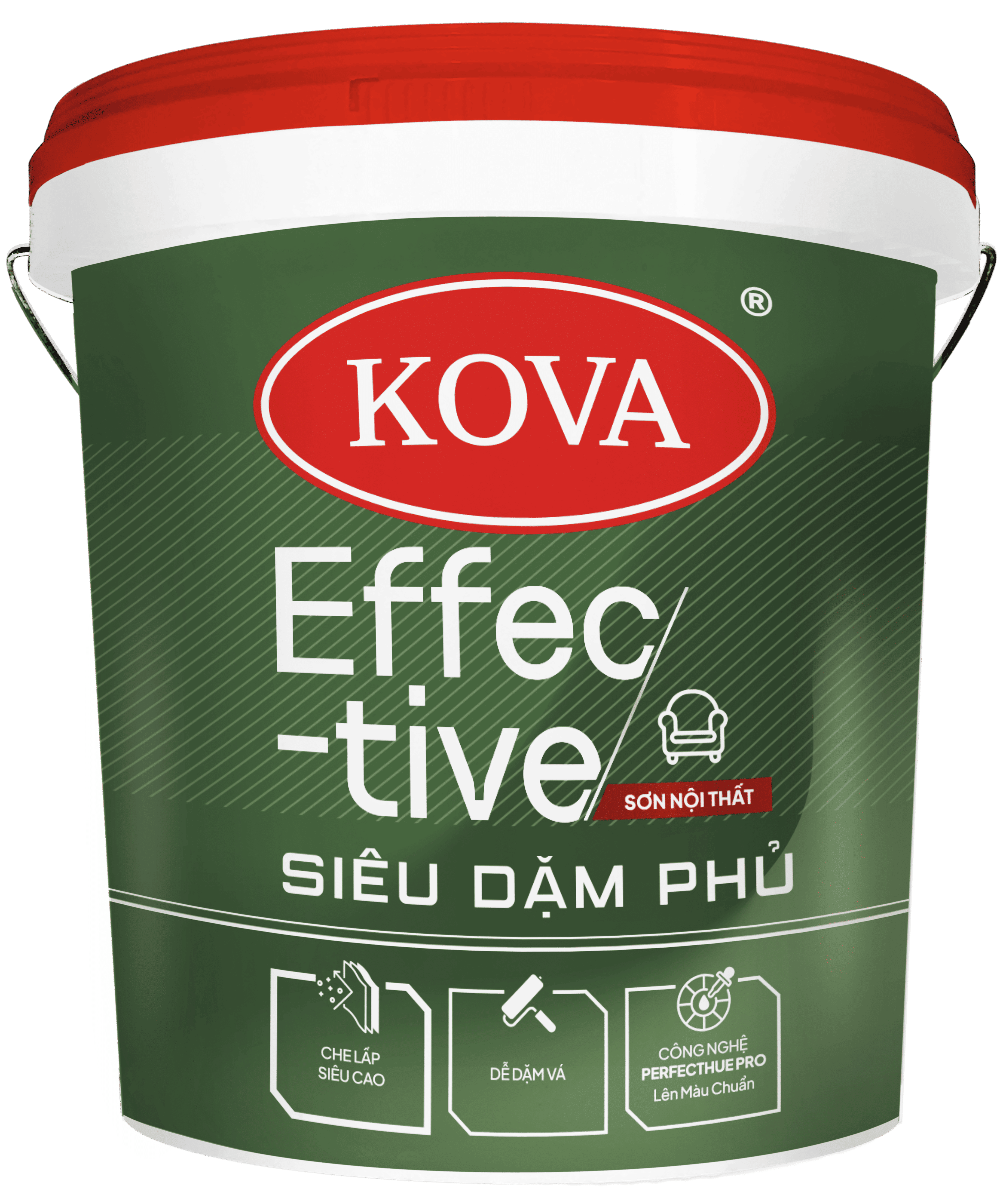 Sơn nội thất KOVA Effective Siêu Dặm Phủ