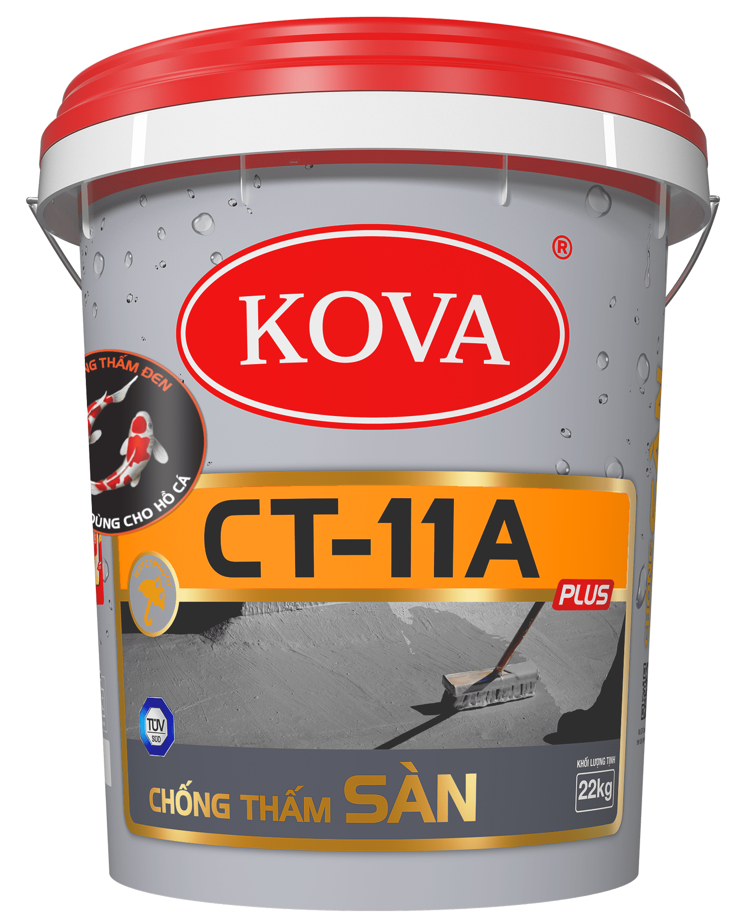 Chất chống thấm cao cấp KOVA CT-11A Plus Sàn (Đen)